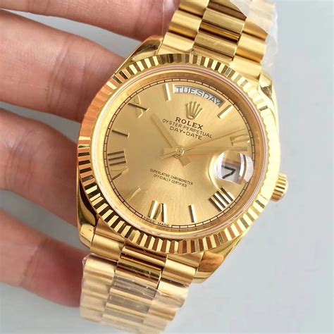 rolex day date gold watch replica|rolex knockoff watches day date.